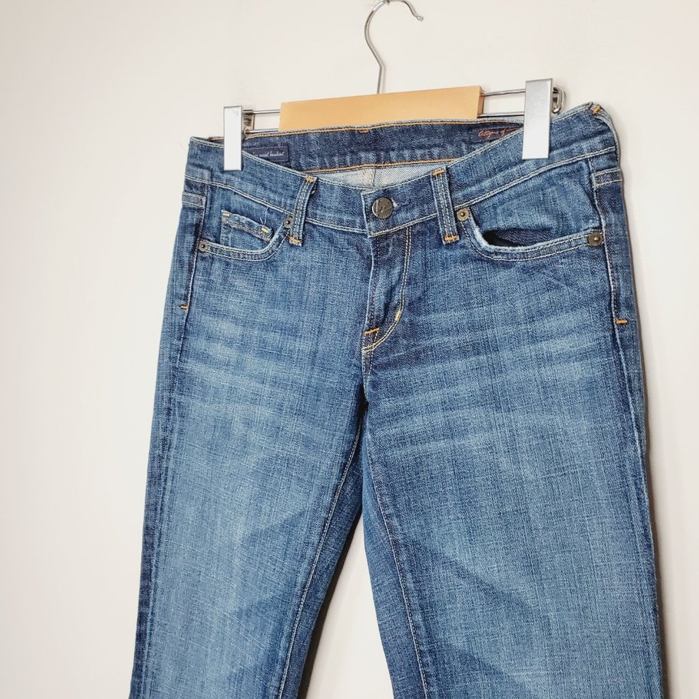 Citizens Of Humanity Blue Elle Low Waist Boot Cut Jeans - Picture 5 of 13